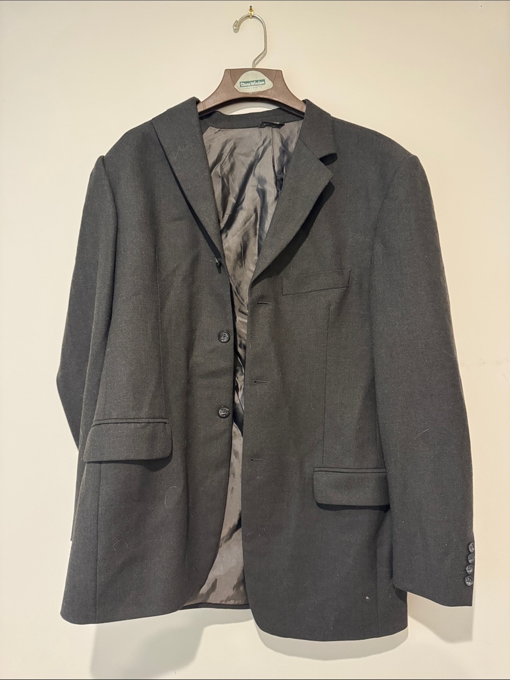 Dark Gray 42L Banana Republic Jacket Wool